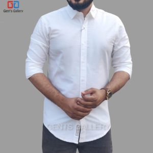 No Pocket Shirt (White Color)